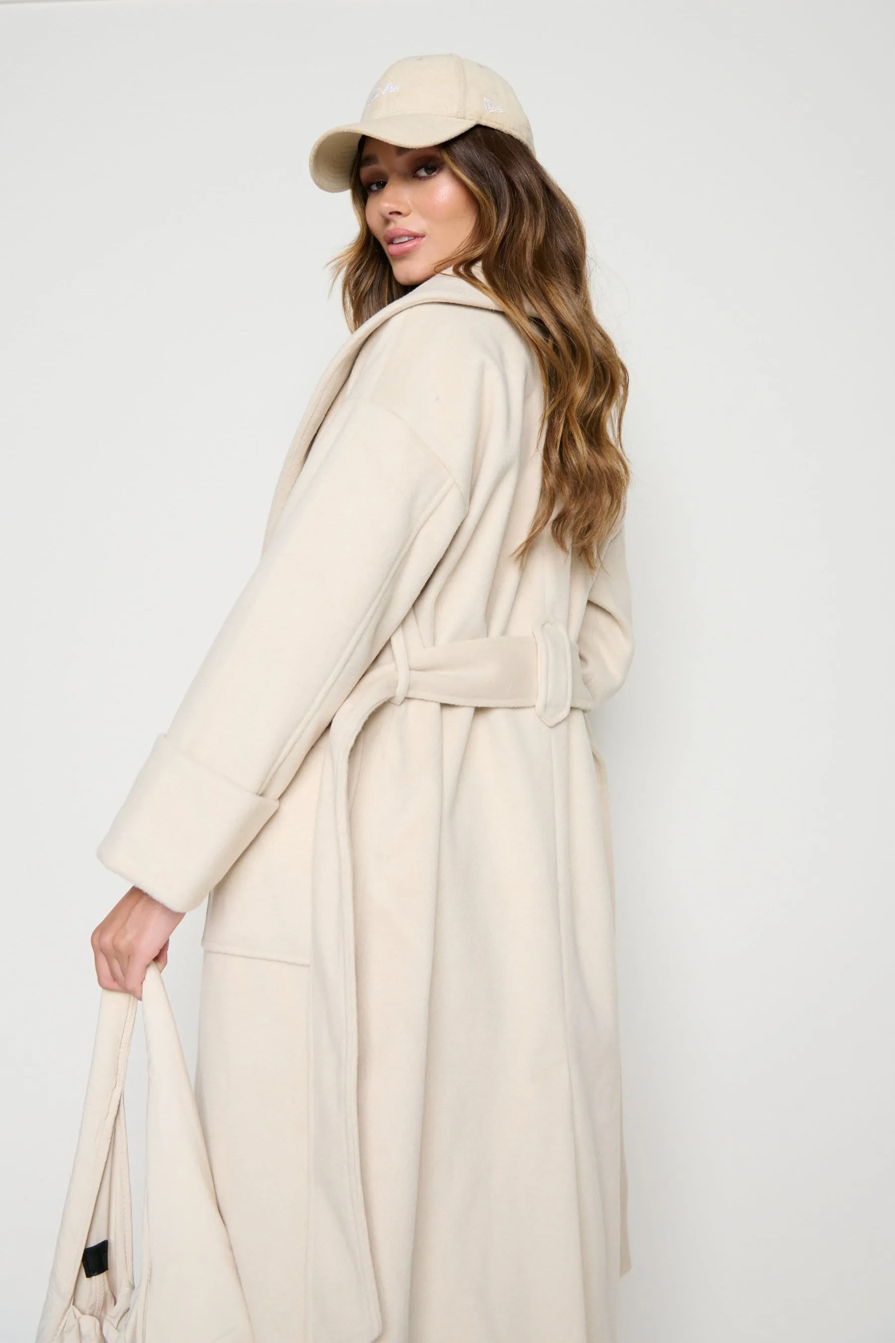 Verona Wrap Coat - Cream