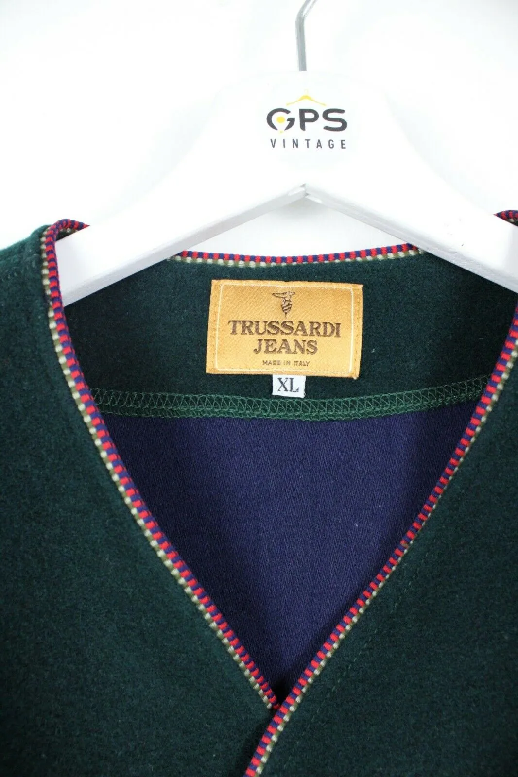 Vintage TRUSSARDI Cardigan Green | XL