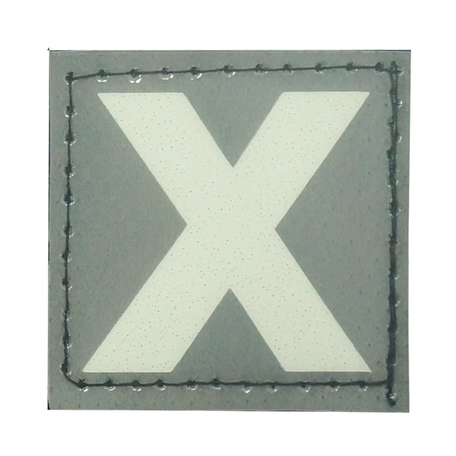 X PATCH - BLUE GLOW IN THE DARK